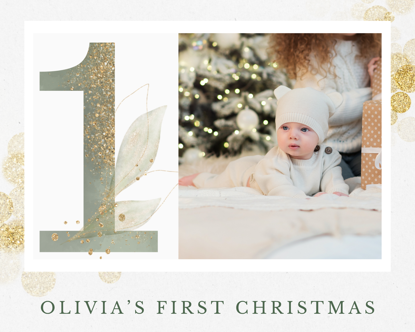 8” X 10” BABY’S FIRST CHRISTMAS 1 PHOTO BOARD