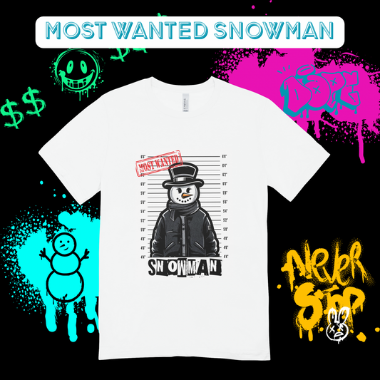 MOST WANTED SNOWMAN T-SHIRT