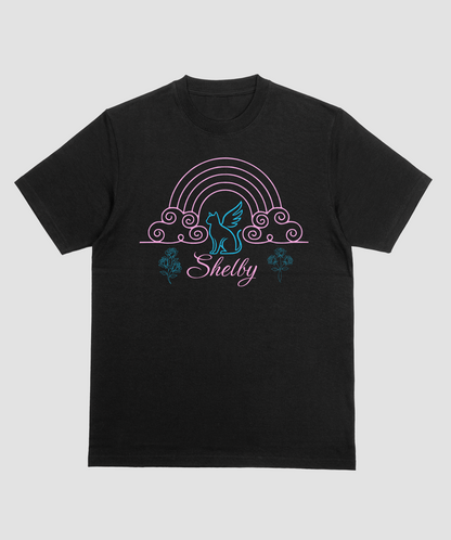 Rainbow Bridge Memorial T-Shirt - Personalized Pet Name