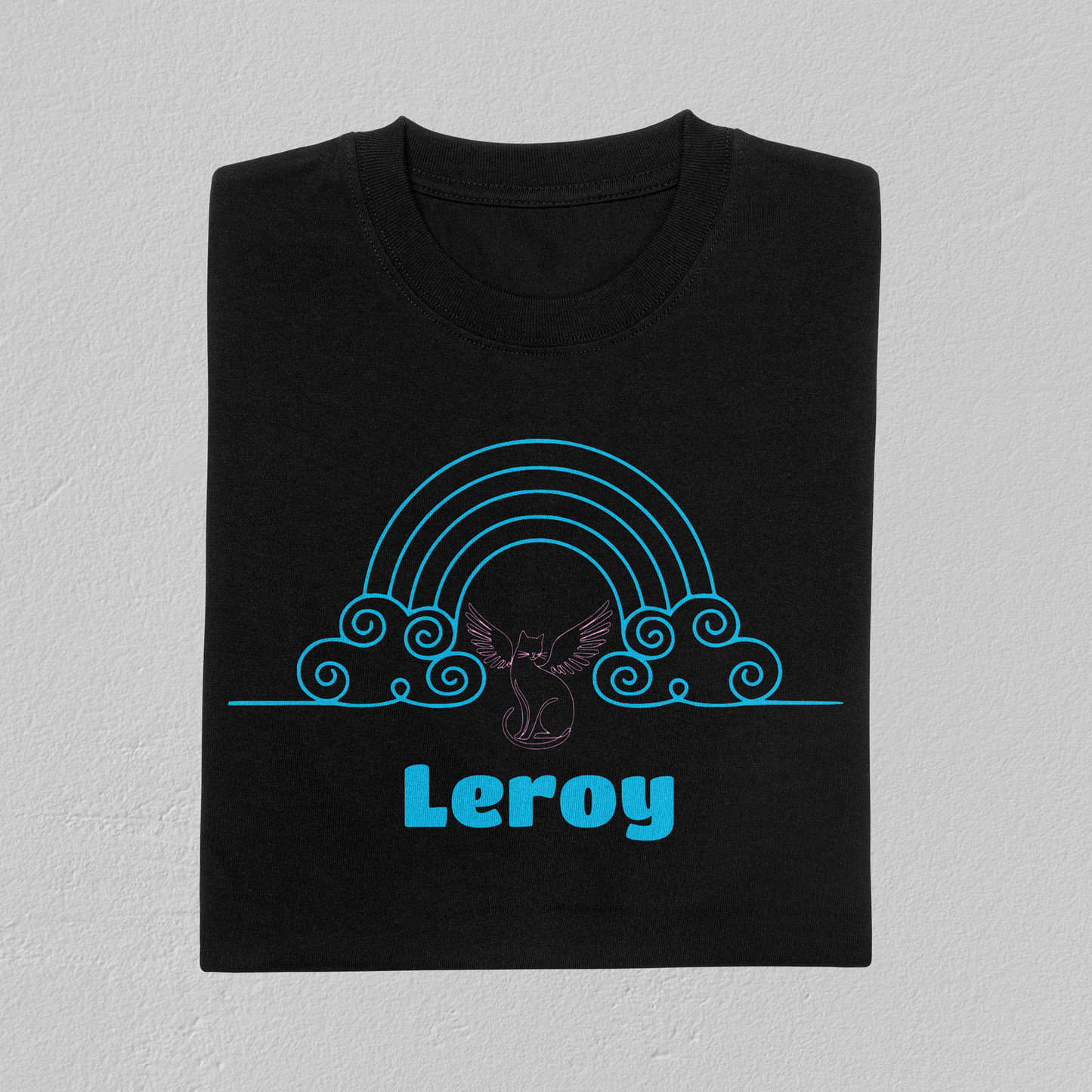 Rainbow Bridge Memorial T-Shirt - Personalized Pet Name