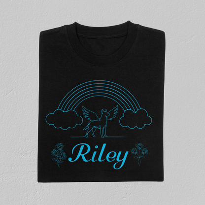 Rainbow Bridge Memorial T-Shirt - Personalized Pet Name