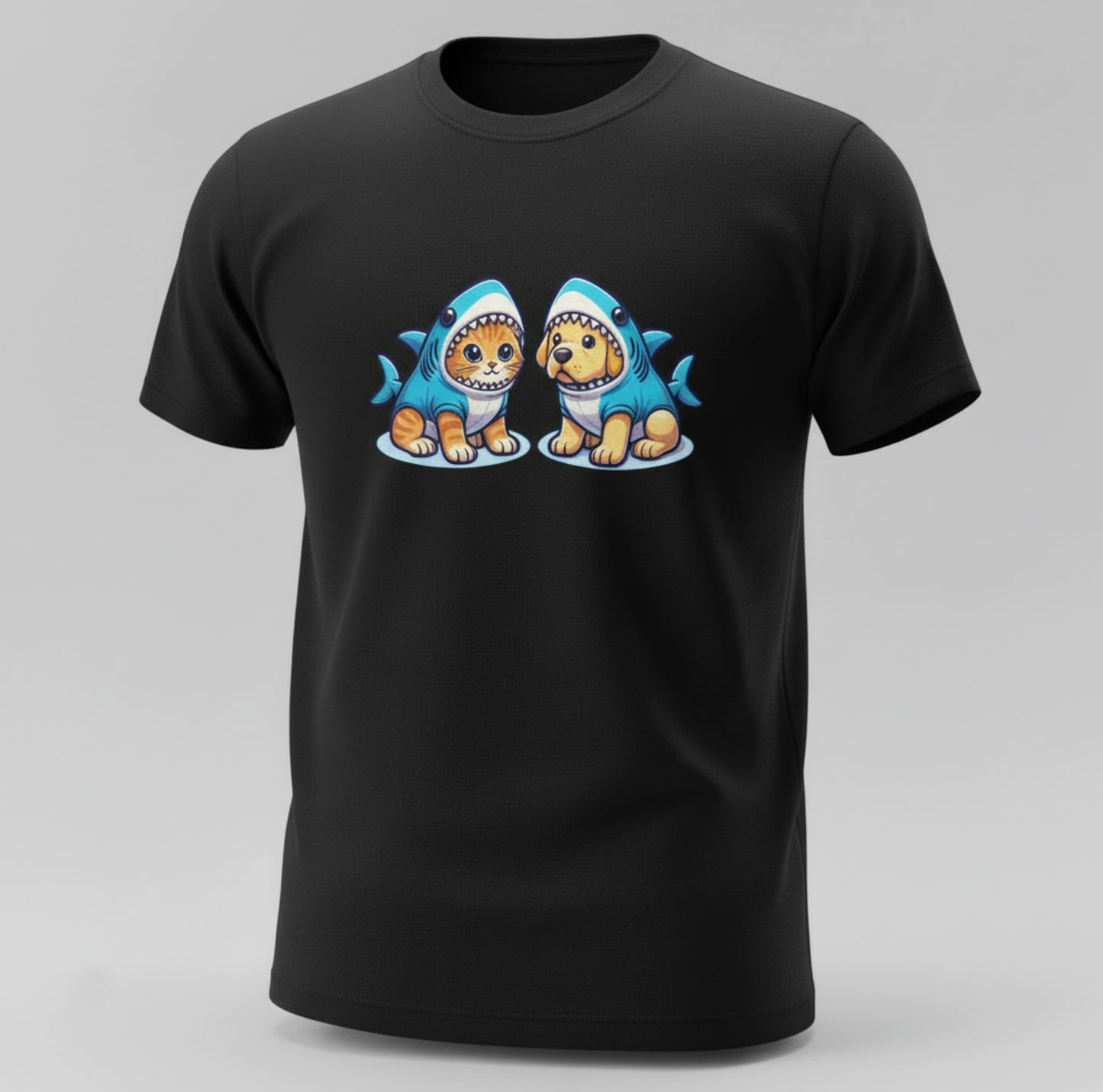 Shark Squad Pet Parent T-Shirt - Cat & Dog Edition