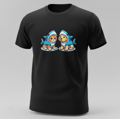 Shark Squad Pet Parent T-Shirt - Cat & Dog Edition