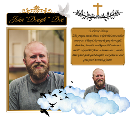 🕯️ Personalized Prayer Candle – A Light of Comfort and Reflection