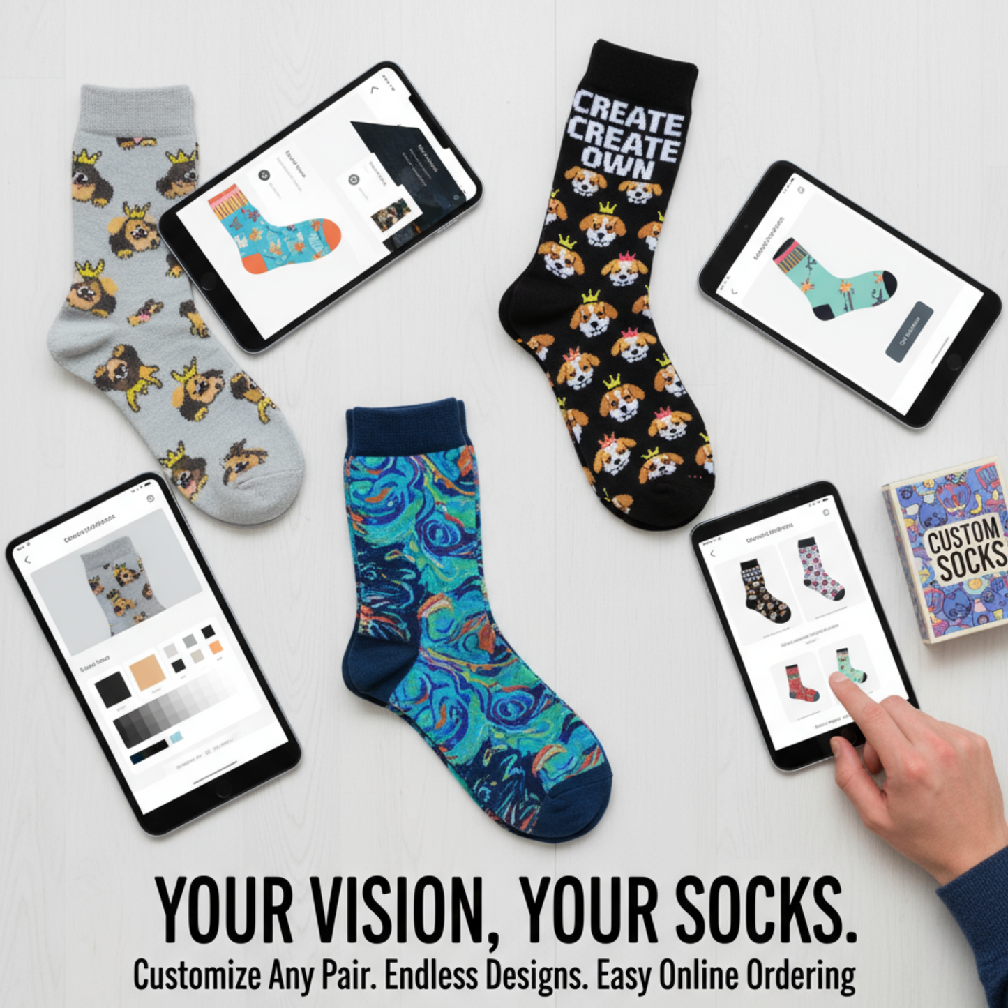 MAKE YOUR OWN SOCKS (Easy Upload)