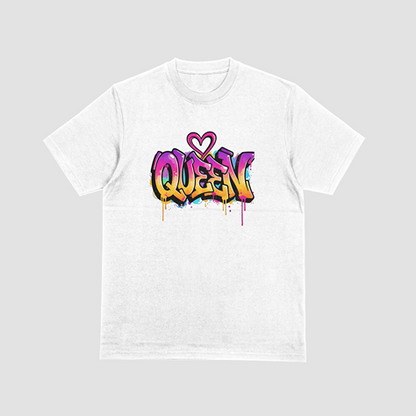 King & Queen Graffiti Couples T-Shirt Set