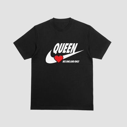 King & Queen "One and Only" Couples T-Shirt Set