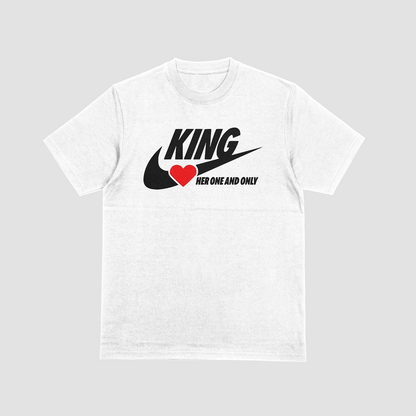 King & Queen "One and Only" Couples T-Shirt Set