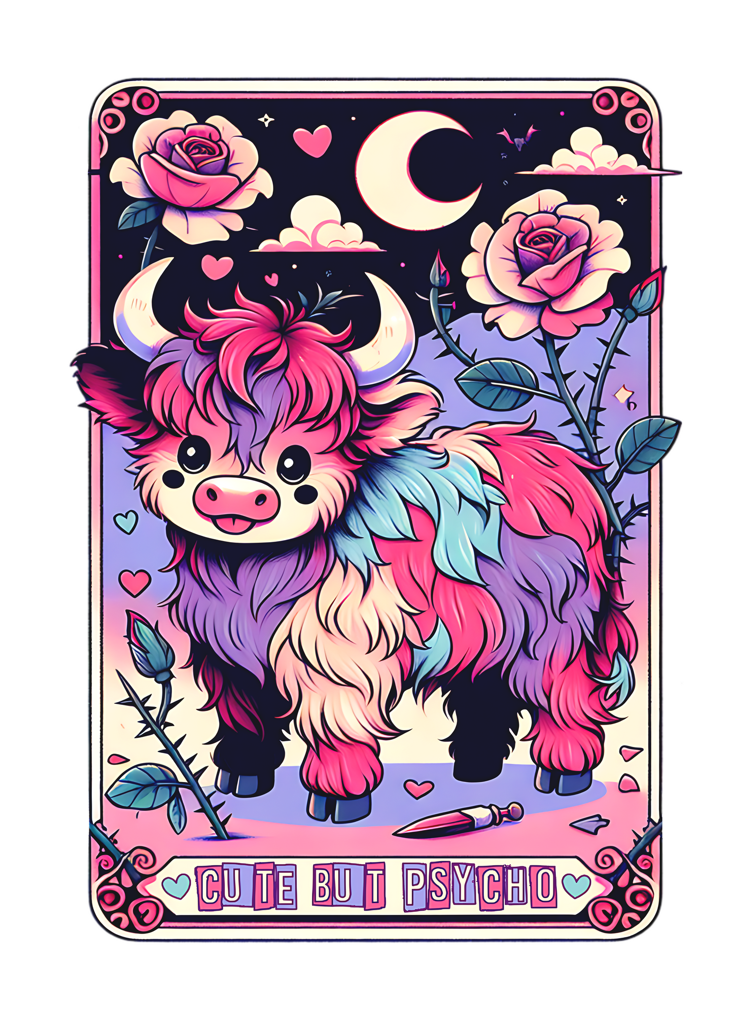TAROT CARD MAGIC COW DESIGN