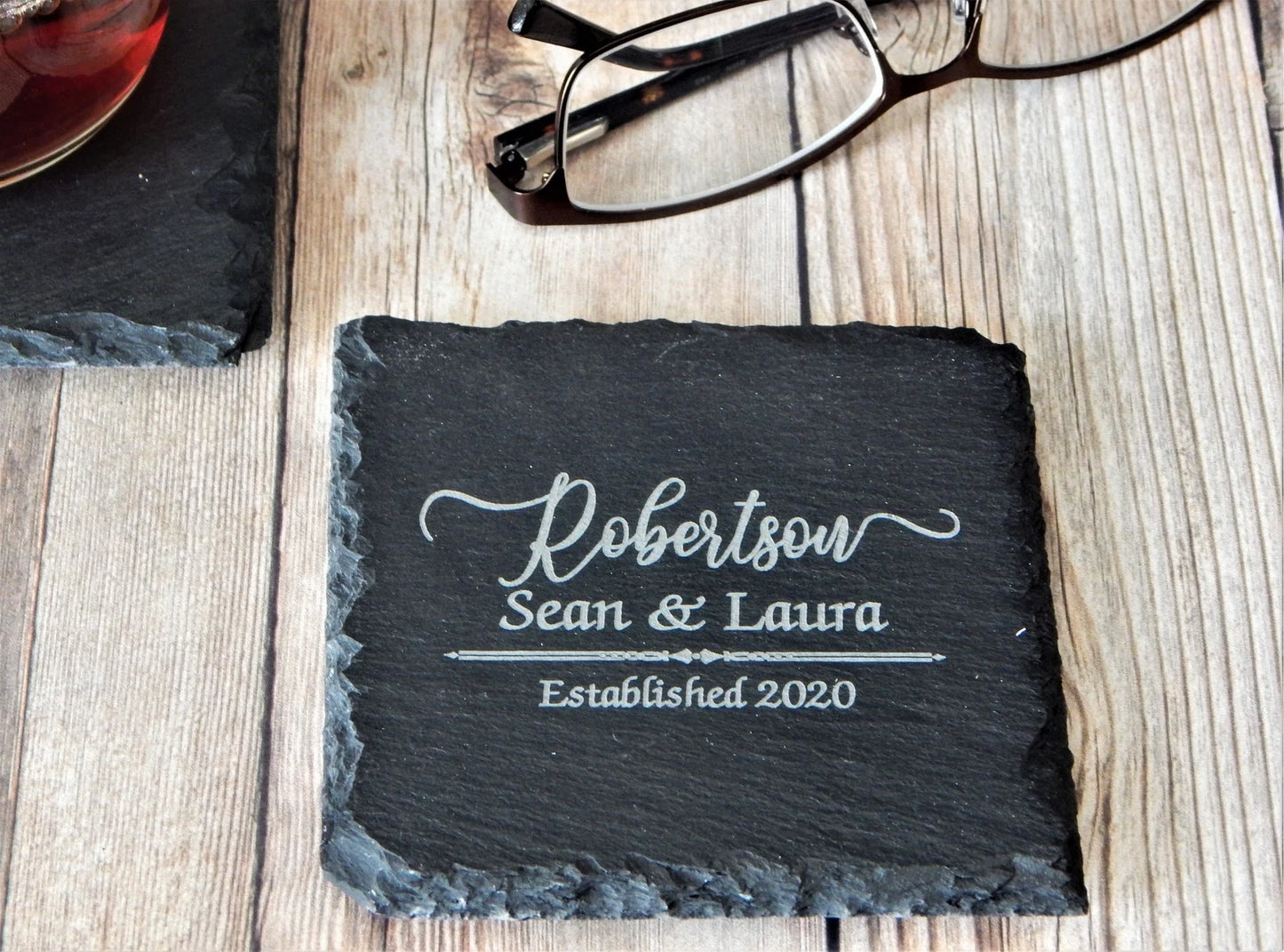 Laser Engraved Stone Slate