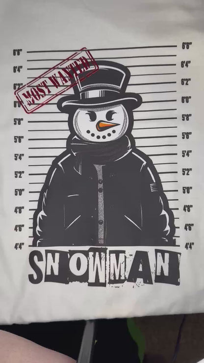 MOST WANTED SNOWMAN T-SHIRT