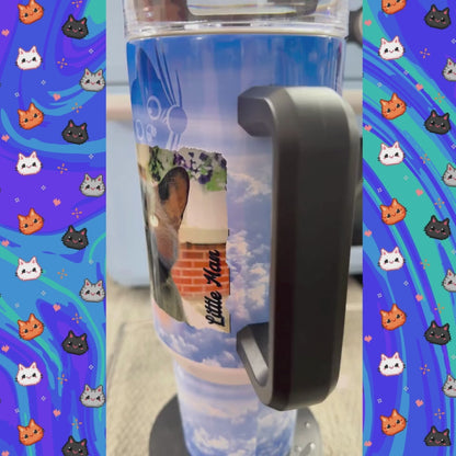 40 oz Cat Mama Personalized Tumbler