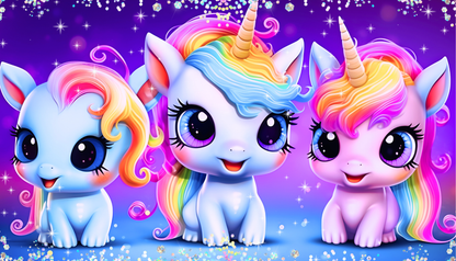 Personalized Unicorn Stainless Steel Sippy Cup with 2 Lids